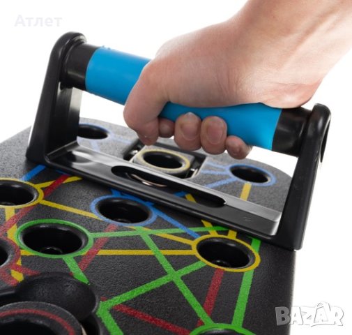 ДЪСКА ЗА ЛИЦЕВИ ОПОРИ PUSH-UP-BOARD, снимка 7 - Фитнес уреди - 44422099