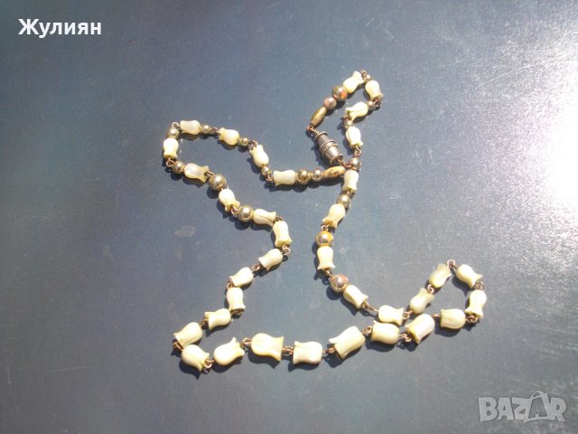 СТАР СЕДЕФЕН ГЕРДАН КОЛИЕ МОМИНА СЪЛЗА , снимка 2 - Антикварни и старинни предмети - 41853785