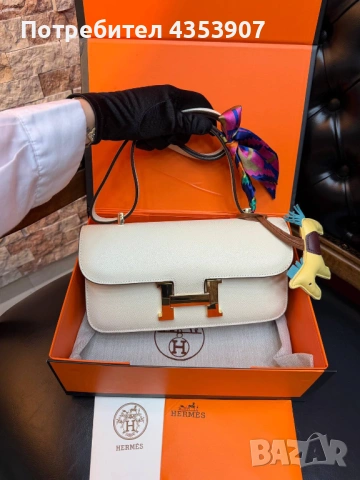 Чанта hermes ЕСТЕСТВЕНА КОЖА, снимка 9 - Чанти - 53614821