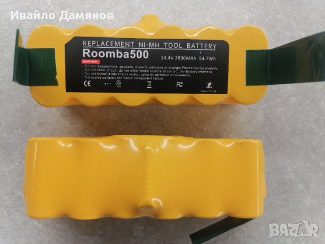 Батерия за I Robot Roomba Ай Робот Румба серии 500, 600, 700, 800, снимка 2 - Друга електроника - 36274608