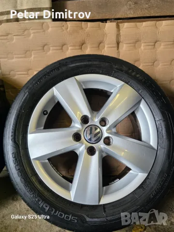 Джанти 5×112/16 цола vw golf pasat sharan touran kadi , снимка 2 - Гуми и джанти - 56250391