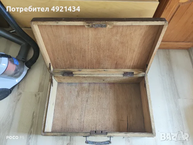 Стар дървен куфар , снимка 2 - Куфари с инструменти - 55816654