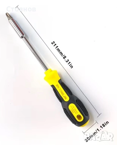 Отвертка с битове PH/PZ/Hex/Torx/SL, снимка 2 - Отвертки - 53438510