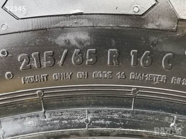215/65R16C continental dot2021 грайфер 9мм-№361, снимка 10 - Гуми и джанти - 44727490