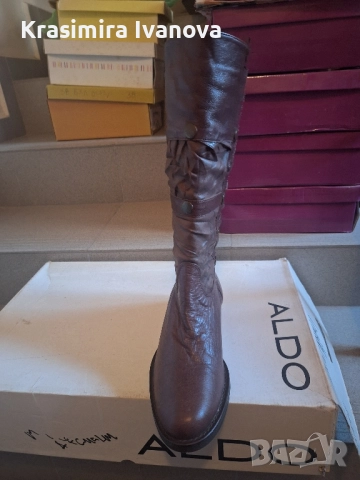 нови ботуши естествена кожа в кафяв цвят , снимка 5 - Дамски ботуши - 52513341