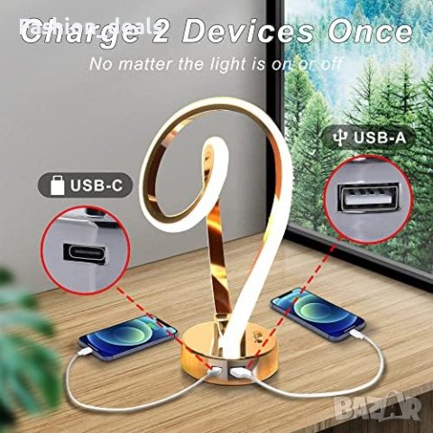 Нова сензорна димируема светлина с USB порт за зареждане Лампа, снимка 2 - Други - 41444387