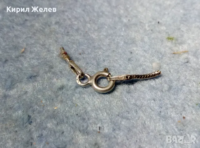 СТАРА СРЕБЪРНА ЗАКОПЧАЛКА За КОЛИЕ ВЕРИЖКА ГРИВНА СРЕБРО 925 ITALY КАРАБИНКА За СИНДЖИР 49940, снимка 7 - Други - 49122857