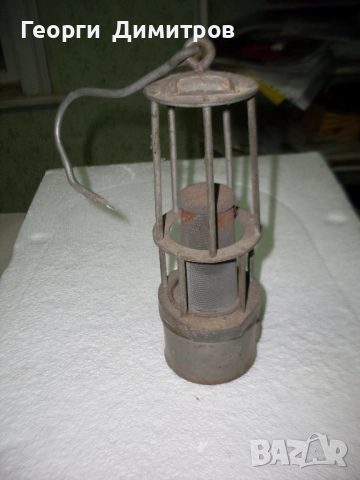 Продавам стара миньорска карбидна лампа, снимка 2 - Други ценни предмети - 51476334