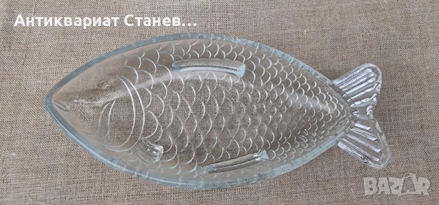 8 броя стъклени чинии риба, снимка 5 - Чинии - 56263824