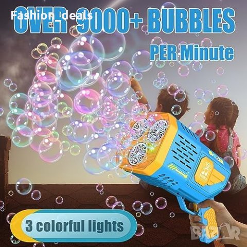 Нов Автоматичен Пистолет за Мехури Балончета Деца Парти Подарък, снимка 5 - Водни спортове - 42550684