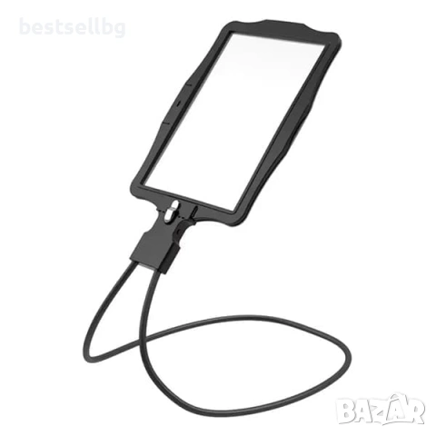 Голяма увеличителна лупа за врат с LED осветление за четене шиене бордиране гоблени USB зареждане, снимка 7 - Други инструменти - 53090715