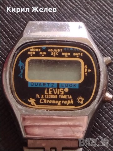 Ретро рядък модел електронен часовник от соца LEWIS CHRONOGRAPH, за КОЛЕКЦИЯ 30206, снимка 3 - Дамски - 40885202