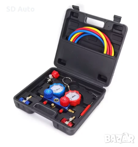 Комплект манометри за климатична система, снимка 3 - Други инструменти - 50497823