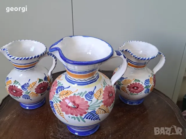  три керамични кани ръчна изработка   5/2, снимка 4 - Декорация за дома - 49081445