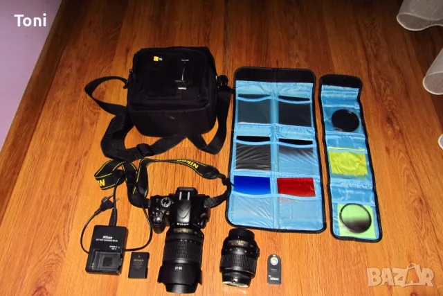 Nikon D5100 Китов обектив + 18/105 перфектен и много запазен, снимка 2 - Фотоапарати - 48448321