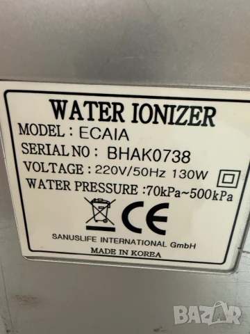  ECAIA воден йонизатор,канген вода, снимка 10 - Други - 51309713