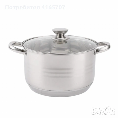 Комплект тенджери от неръждаема стомана – 12 части с капаци BXGG-001, снимка 3 - Съдове за готвене - 53191045