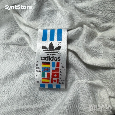 Рядко Винтидж Яке Adidas (80s/90s) – Геометричен Модел | Размер M/L (D6), снимка 5 - Спортни дрехи, екипи - 53513455