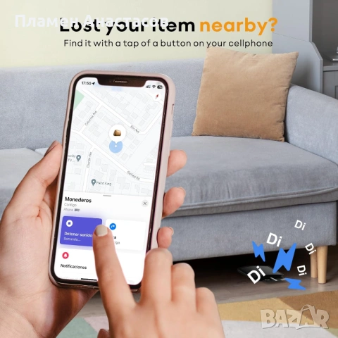 ATUVOS Bluetooth Tracker Slim – ултратънка смарт карта за проследяване, 2 броя, снимка 2 - Друга електроника - 53281275