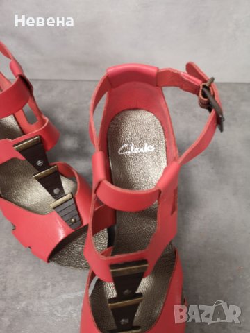 CДамски Сандали платформа Clarks, Нови номер 39, снимка 4 - Сандали - 41367628