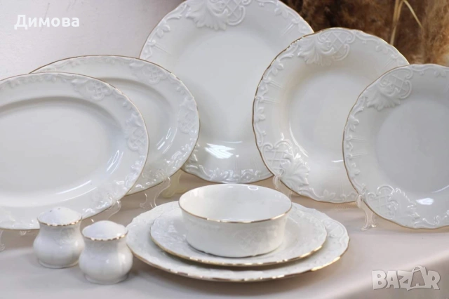 Сервиз за храна лукс , снимка 4 - Сервизи - 46672686
