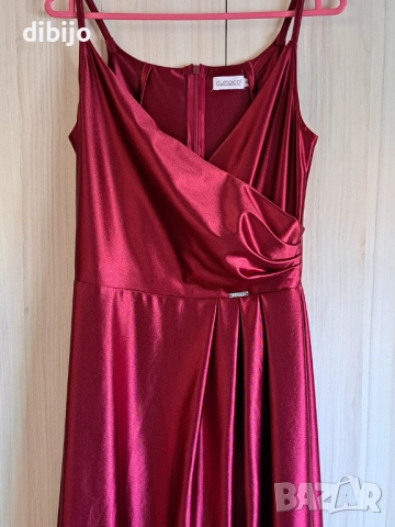 Рокля в бордо/обувки/чанта, снимка 11 - Рокли - 52919555