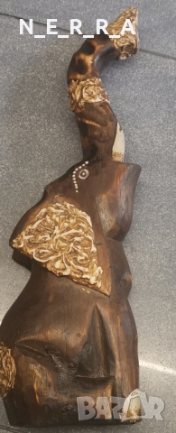 Дървена фигура на слон от африканско дърво, снимка 5 - Декорация за дома - 44556516