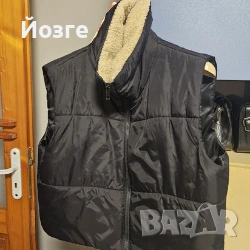 Дамско топло елече с пухкава подплата