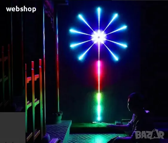 RGB Лента с ефект на фойерверка подходяща за коледна украса, снимка 1