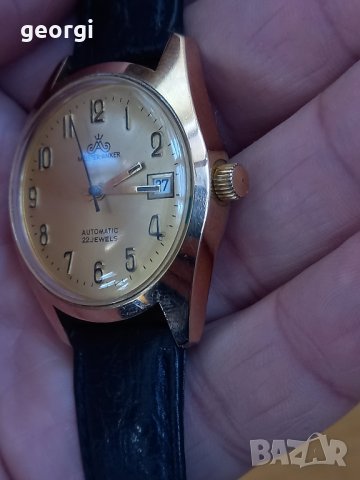  немски часовник  meister anker 22 jewels automatic , снимка 6 - Мъжки - 44192287