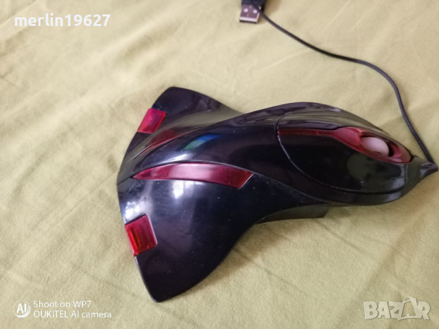 Светеща мишка -самолет за компютър, снимка 2 - За дома - 36404675