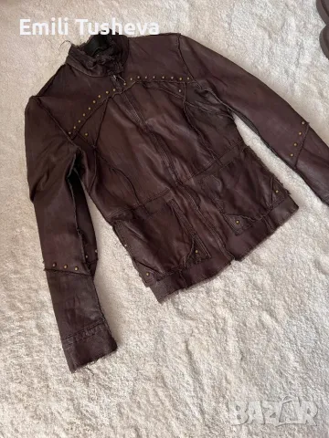 Кожено яке от естествена кожа, снимка 2 - Якета - 50275214