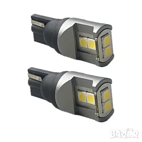LED крушки T10 W5W LED 12-24V 2 броя