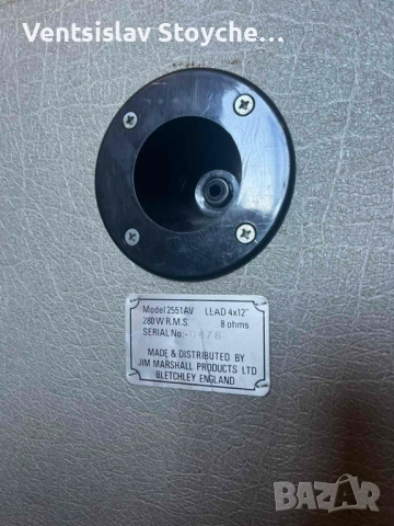 Marshall Jubilee Series 1987 2551AV ОРИГИНАЛЕН 4×12 кабинет, снимка 4 - Други - 53134525