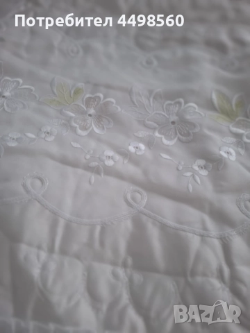 Кувертюра/Шалте за спалня с къдрици 3 части, снимка 8 - Покривки за легло - 51659790