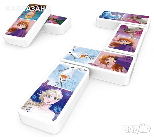 Домино Spin Master Cardinal - Frozen 2, в метална кутия 6053258, снимка 2 - Игри и пъзели - 36020239