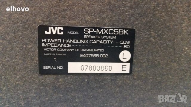 Tонколони JVC SP-MXC5BK, снимка 4 - Тонколони - 41604602