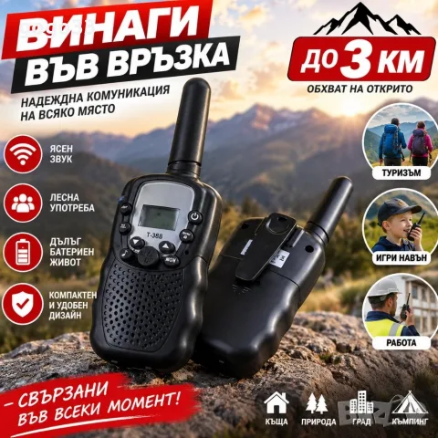 комплект уоки-токи, снимка 3 - Екипировка - 56183645
