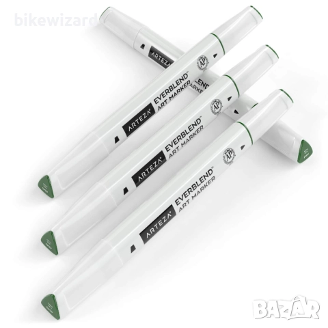 ARTEZA EverBlend Art Markers Moss Green A543 Комплект от 4  маркера зелен цвят НОВИ, снимка 3 - Ученически пособия, канцеларски материали - 51750577