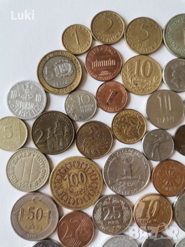 45 монети от 23 държави , снимка 2 - Нумизматика и бонистика - 38803365