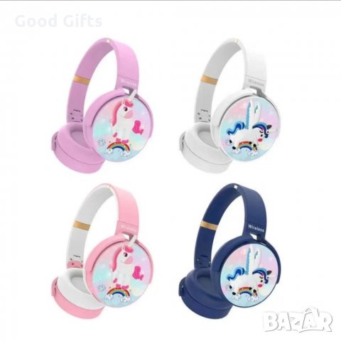 Детски Bluetooth слушалки с Еднорог , безжични слушалки за деца, снимка 2 - Слушалки, hands-free - 35678110