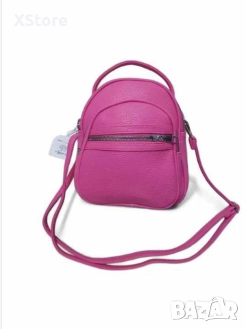 Дамска ежедневна кожена чанта тип раница, снимка 3 - Раници - 52583780