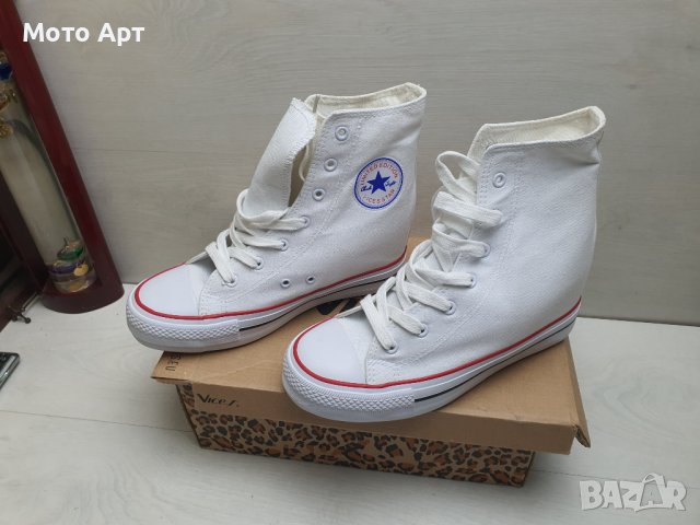 Дамски Женски Обувки VICES STAR Limited 39 Номер Боти с Ток Маратонки