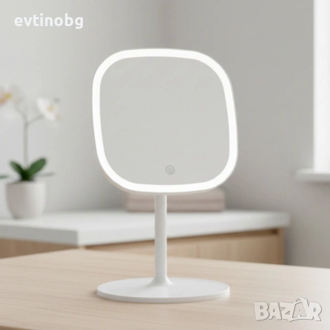 LED козметично огледало за грим Luigi Ferrero FR- 805M 20x20 cm, снимка 3 - Други - 53776578