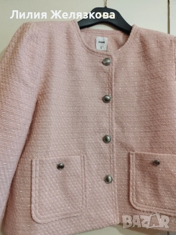Ново сако,букле, светлорозов цвят, снимка 2 - Сака - 53301694