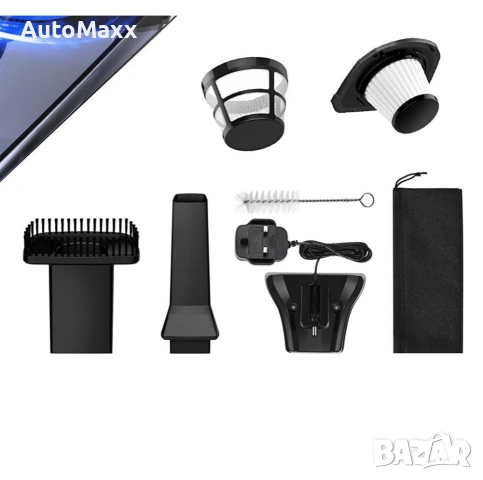 Ръчна прахосмукачка, мощна всмукателна, преносима, лека, безжична, с 25-30 минути време на работа , снимка 3 - Прахосмукачки - 53156525