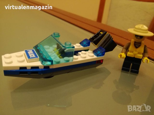 Конструктор Лего - Lego Police 30017 - Полицейска лодка, снимка 2 - Конструктори - 38832460