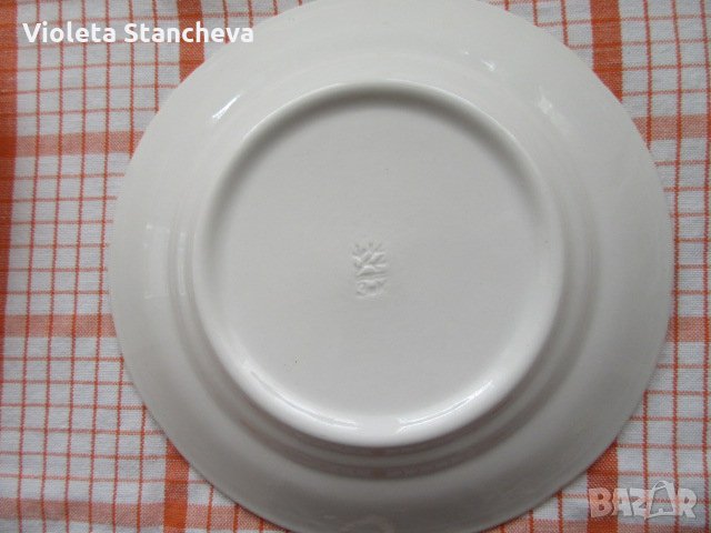 4 бр.ПОРЦЕЛАНОВИ ЧИНИИ С ПОЗЛАТА - СССР, снимка 3 - Чинии - 35853436