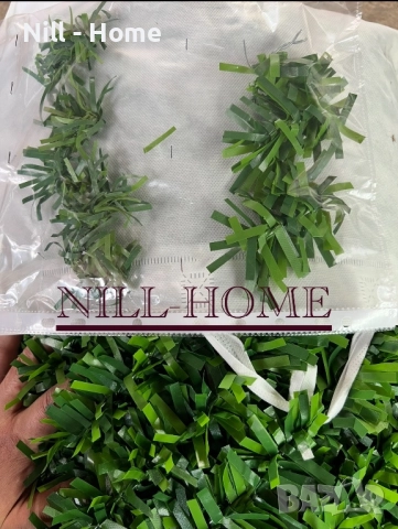 Поцинкована мрежа с декорация ( ИЗКУСТВЕНА ТРЕВА ) 4 мм. Тел / 40 мм. Око, снимка 17 - Огради и мрежи - 52303156