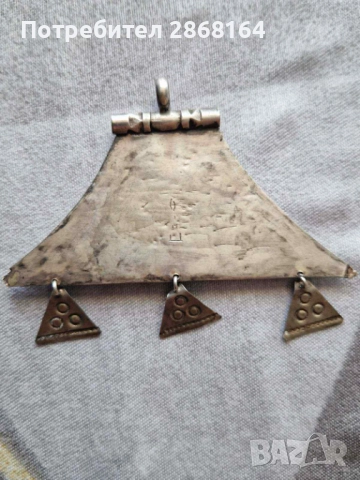 Много стар сребърен амулет, снимка 2 - Антикварни и старинни предмети - 52194218